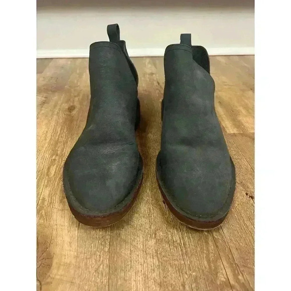 Charleston Shoe Company Federal Ankle Boots Blue Leather Suede Women's 7 - Picture 3 of 13